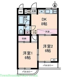 グリーンパレス用賀の物件間取画像